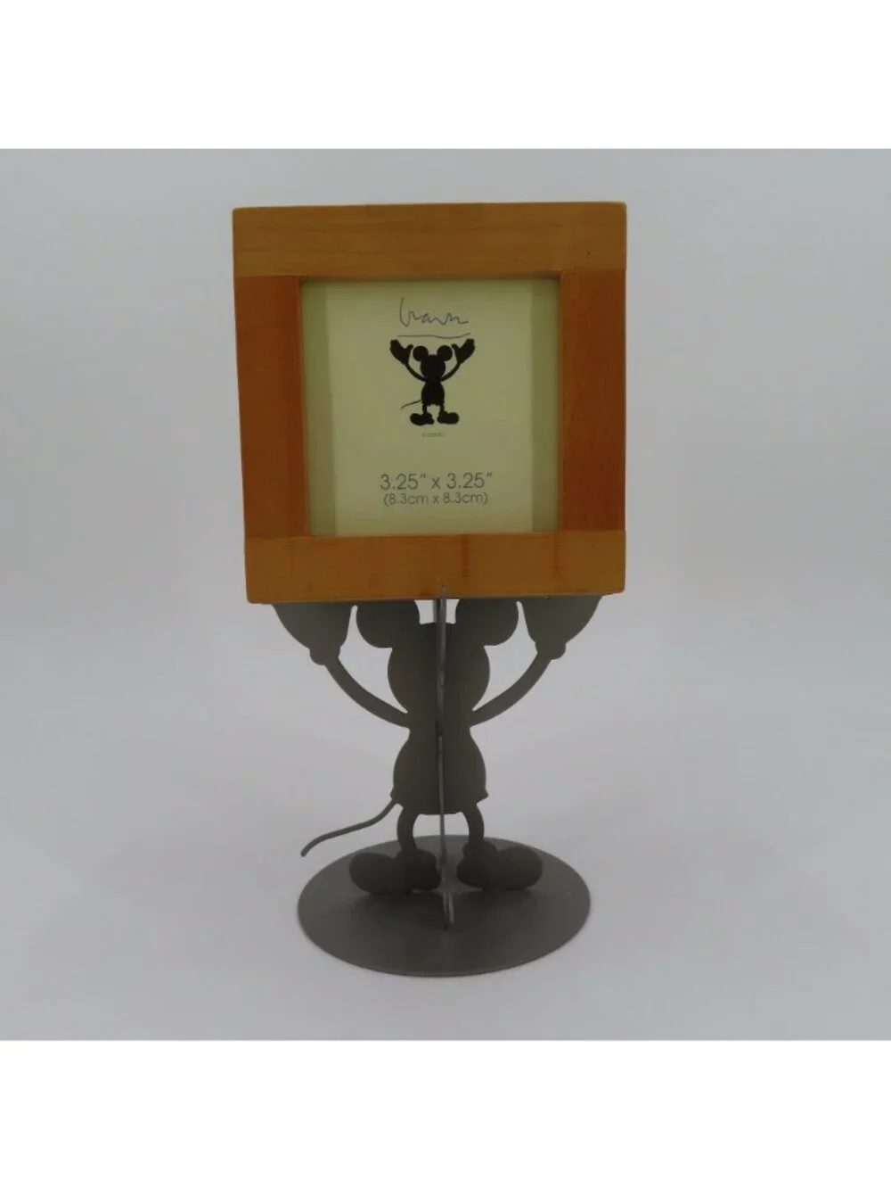 Michael Graves x Disney Mickey Mouse Wood Metal Pedestal Photo Frame Cube 2006